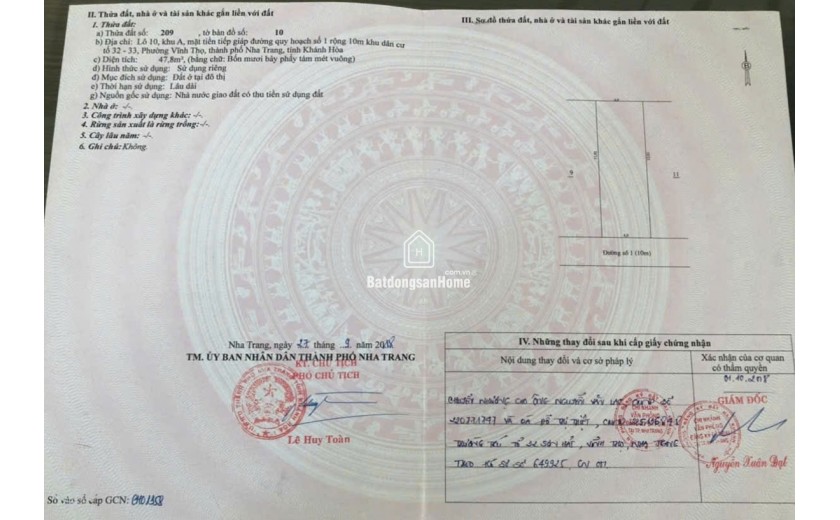 Đất hòn đỏ ven biển nha trang – cách biển 30m, gần hòn chồng, giá đầu tư 5,95 tỷ
